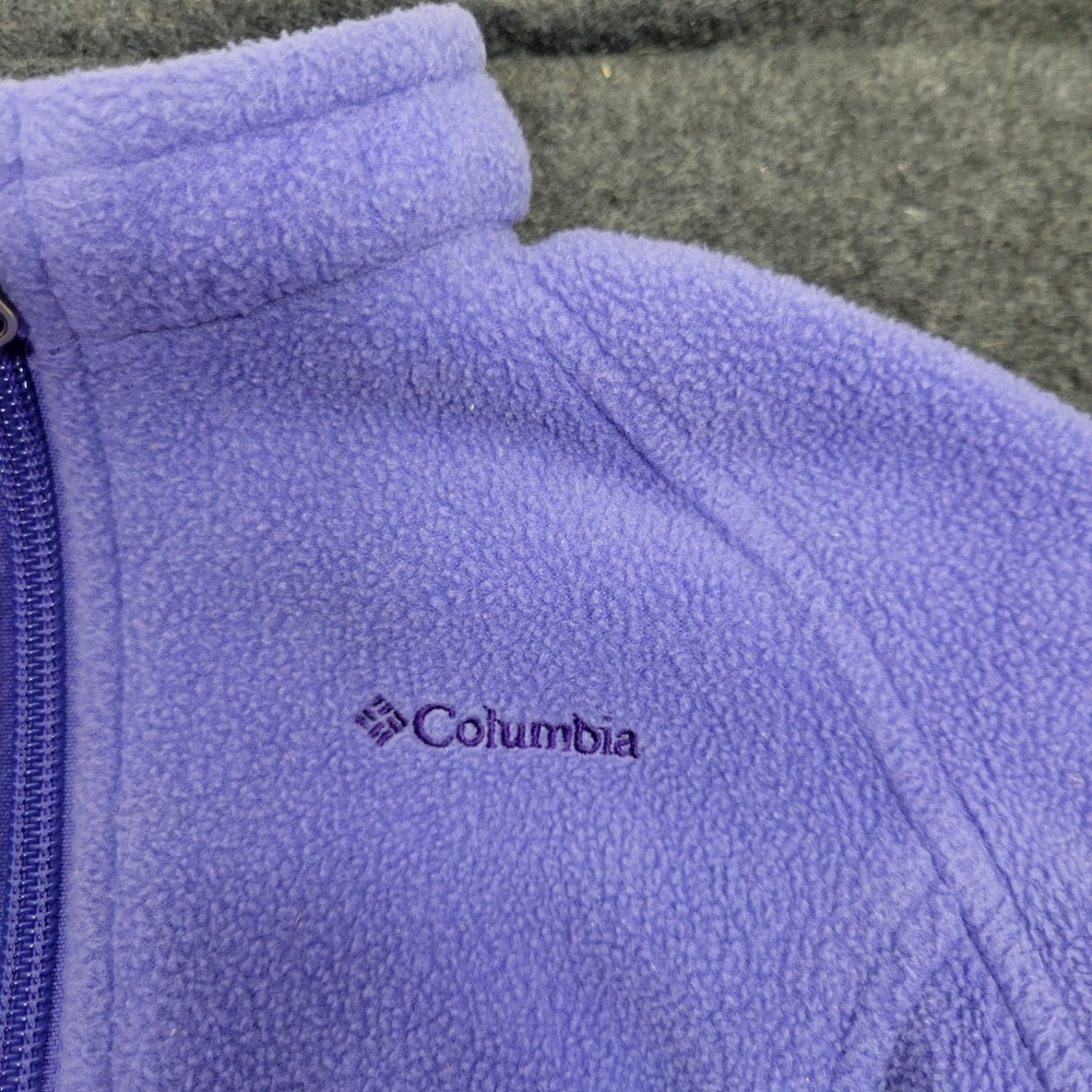 🌴5 for $25🌴Girls Columbia Lavender/Periwinkle Jacket Size 18-24 Months Toddler - Picture 3 of 16
